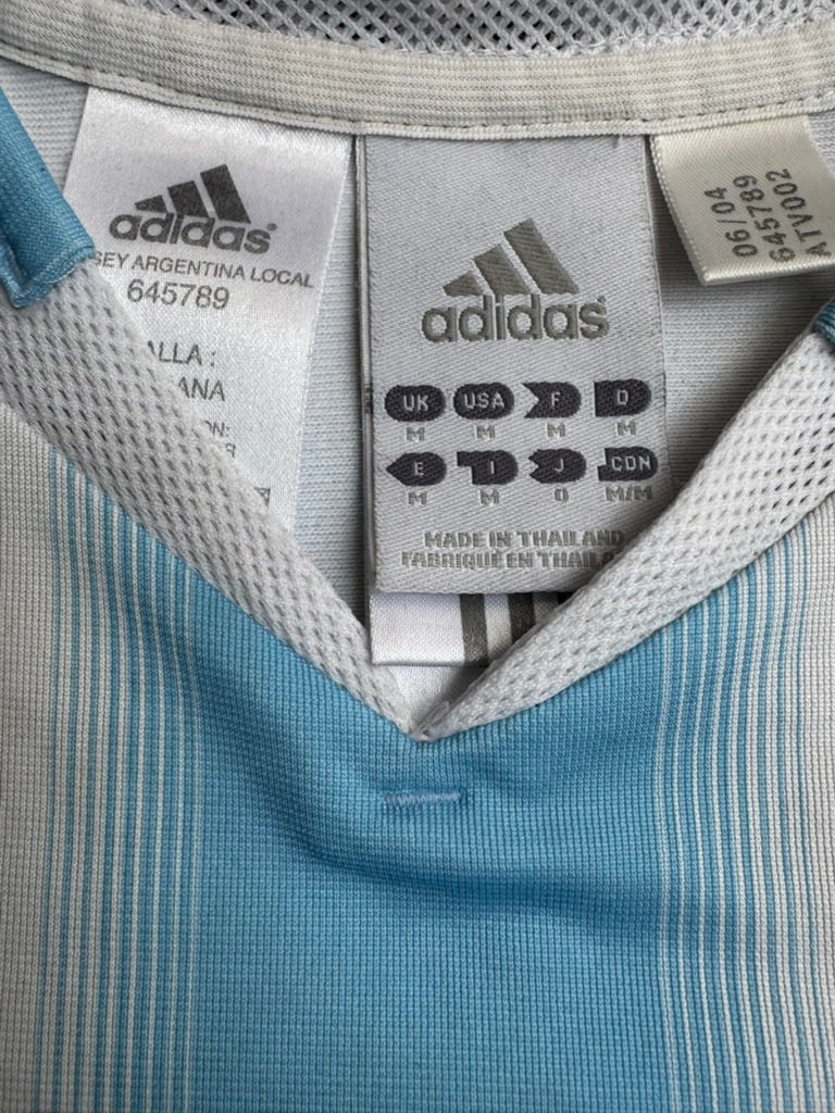 2004/05 Argentina Home Size M Riquelme - label detail
