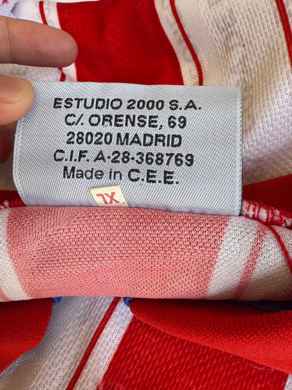 1995/96 Atletico Madrid Home Size XL - additional view 5