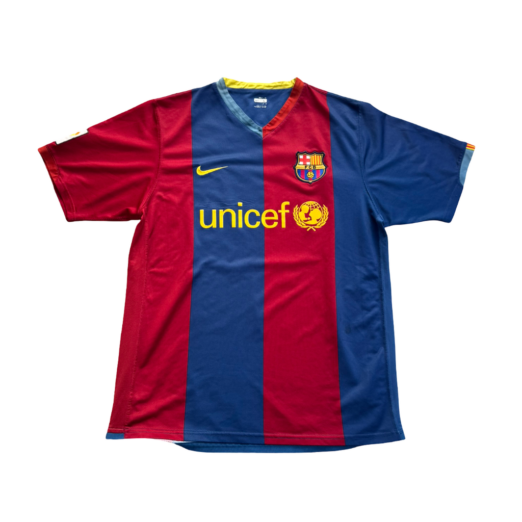 2006/07 FC Barcelona Home Size L Messi - back view