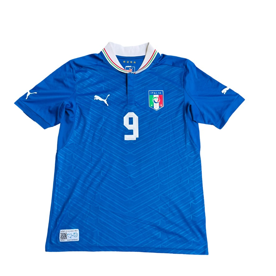 2012/13 Italy Home Size M Balotelli - back view