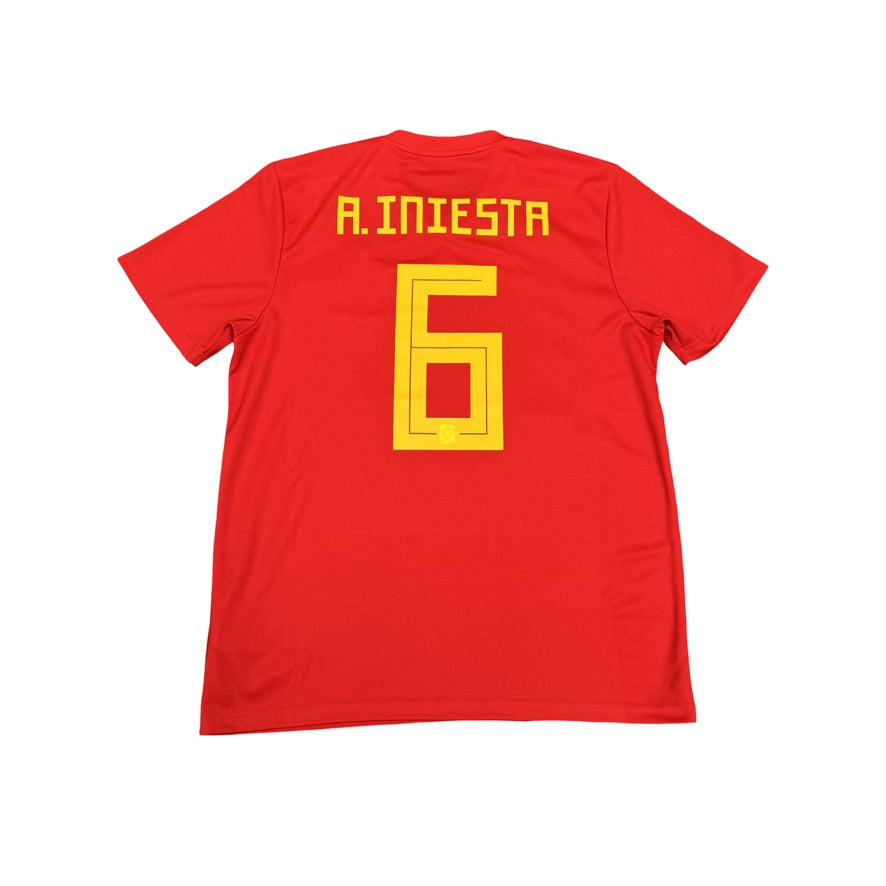 2018/19 Spain Home Size L Iniesta - front view