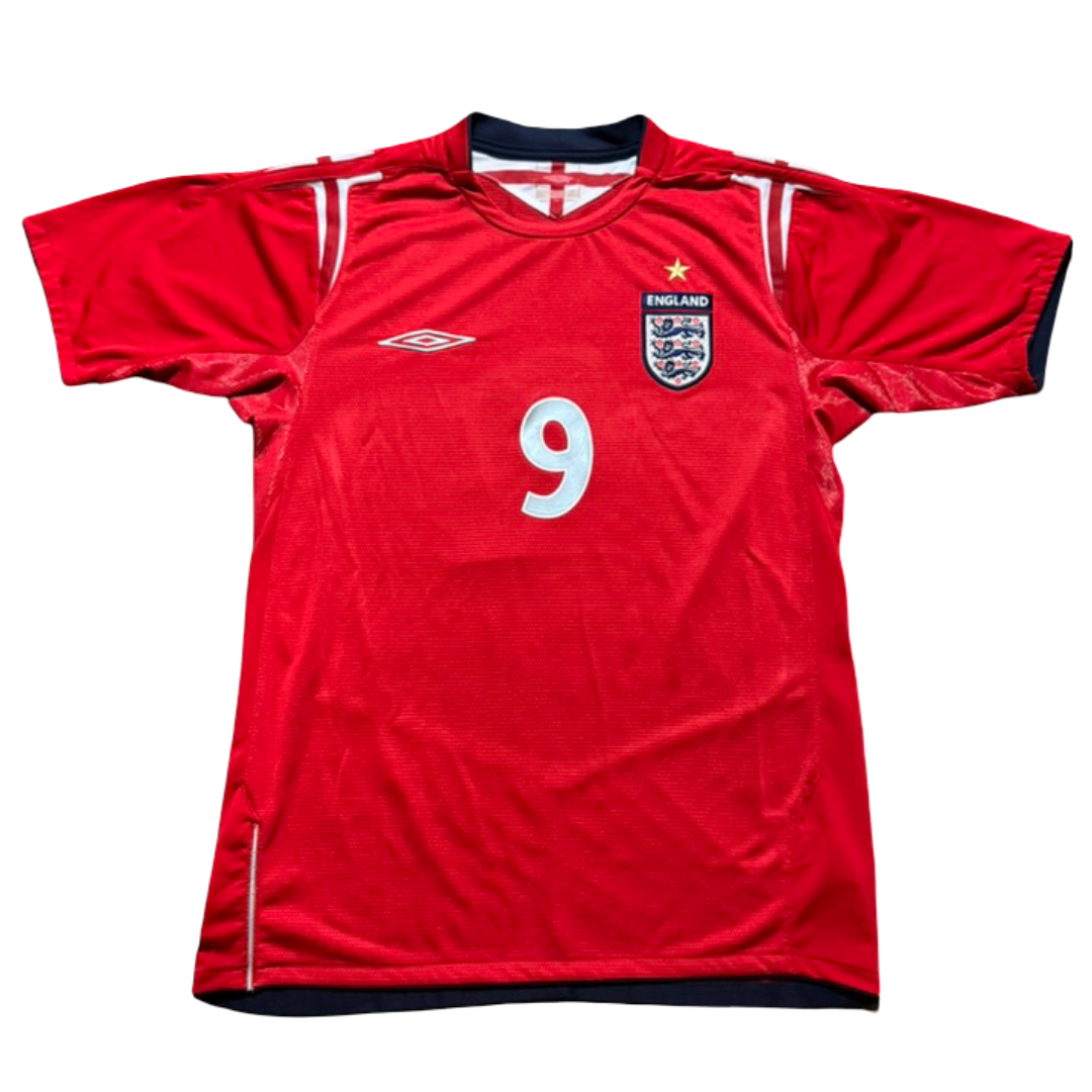 2006/08 England Away Size S Rooney - front view