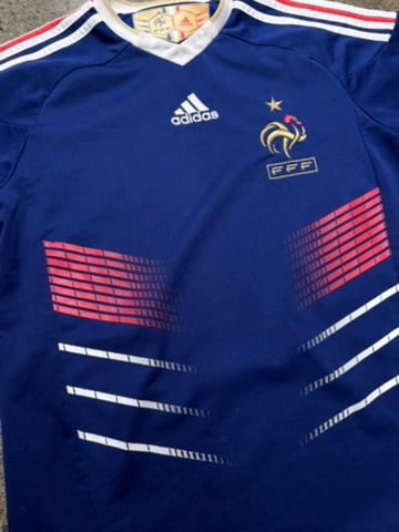 2010/11 France Home Size Youth L - close-up detail