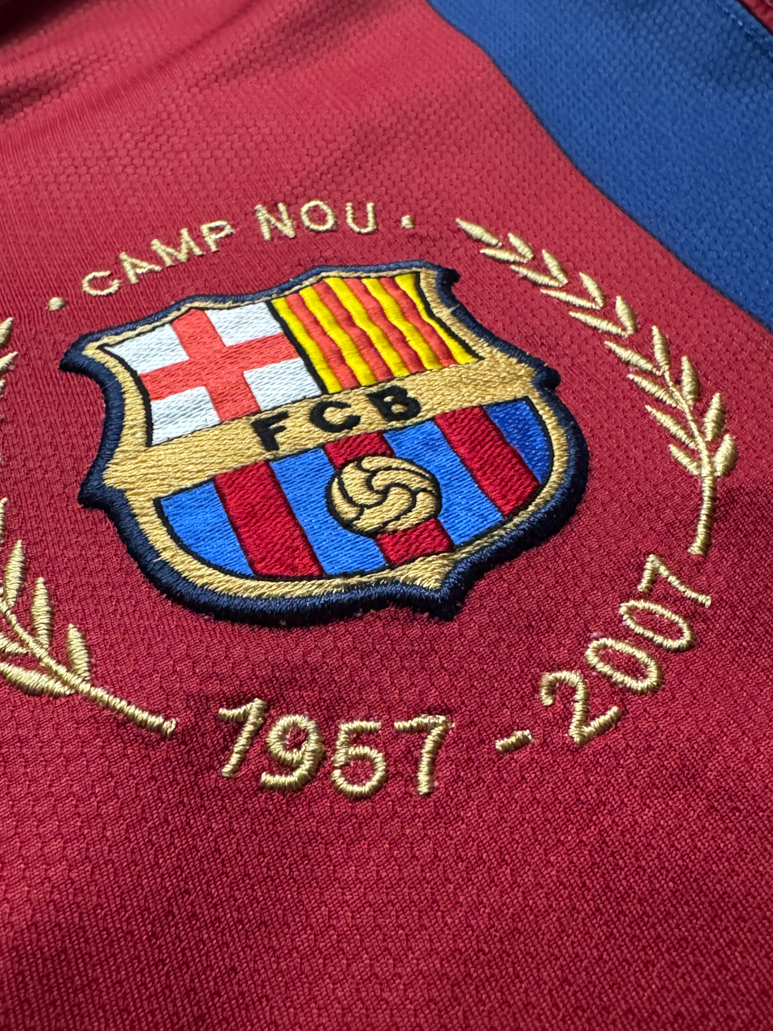 2007/08 FC Barcelona Home Size XL - label detail
