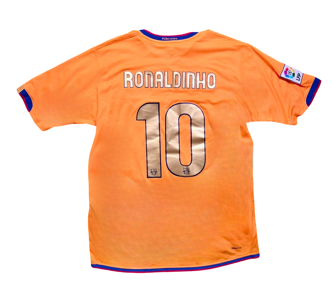 2006/07 FC Barcelona Away Size L Ronaldinho | Offside Boys