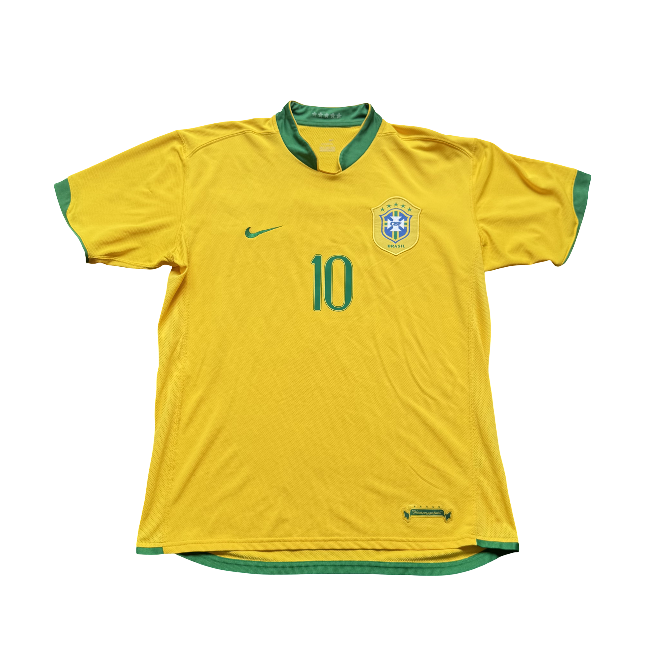 2006/07 Brazil Home Size L Ronaldinho - back view