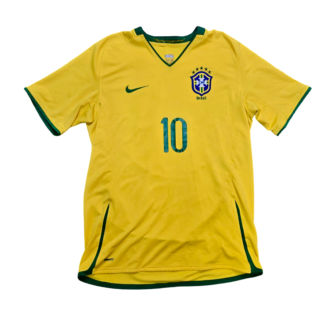 2008/10 Brazil Home Size L Ronaldinho - back view