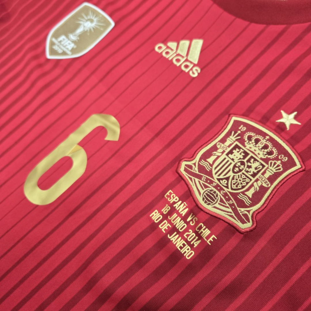2014/16 Spain Home Size L Iniesta