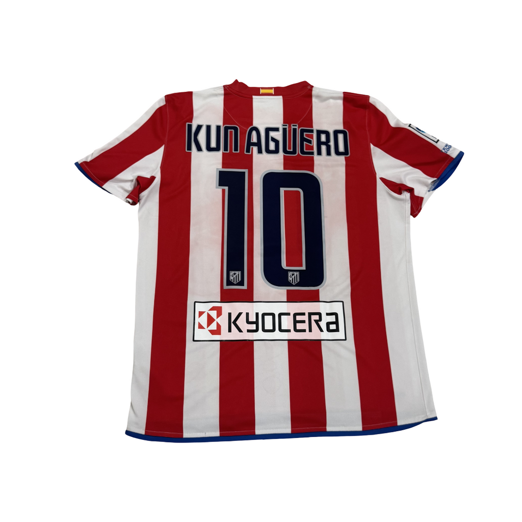 2008/09 Atletico Madrid Home Size L Aguero