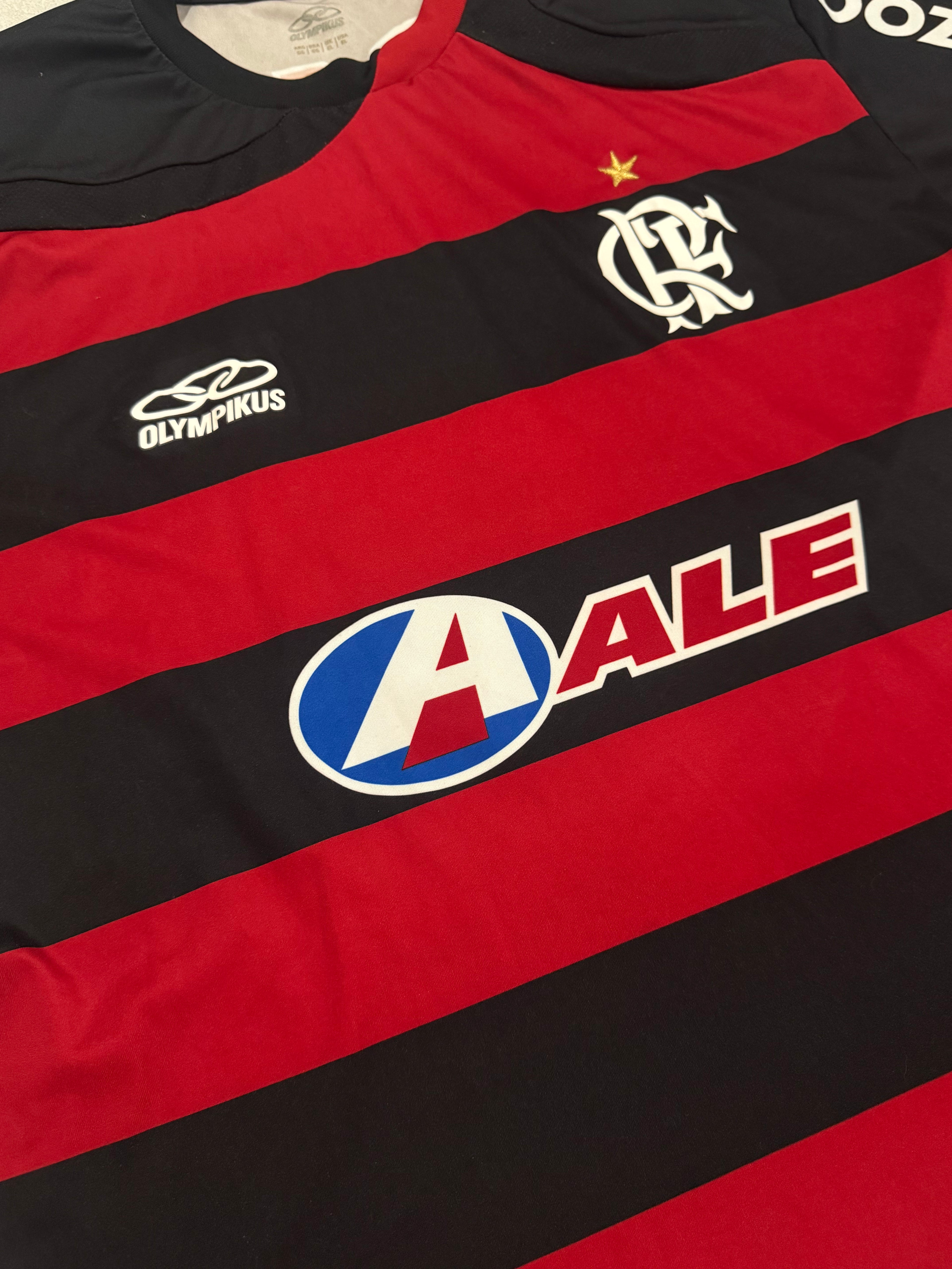 2009/10 Flamengo Home Size L Adriano - close-up detail