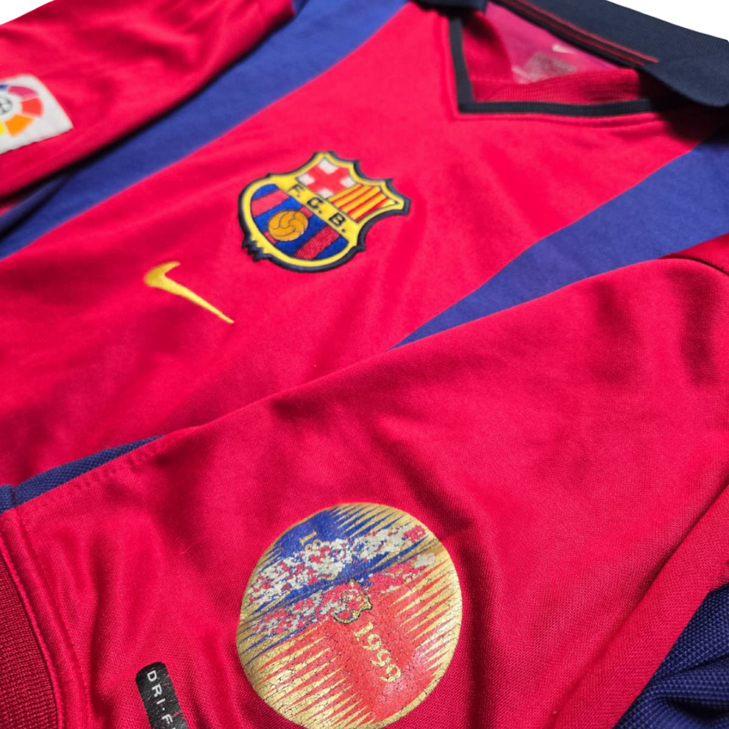 2000/01 FC Barcelona Home Size L - label detail