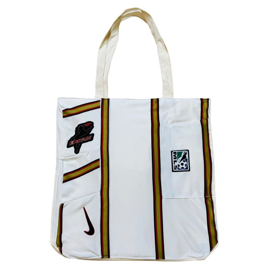 Upcycled Tote: Burn - back view