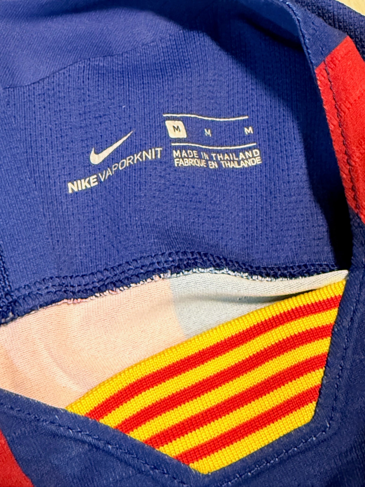 2019/20 FC Barcelona Home Size M - label detail