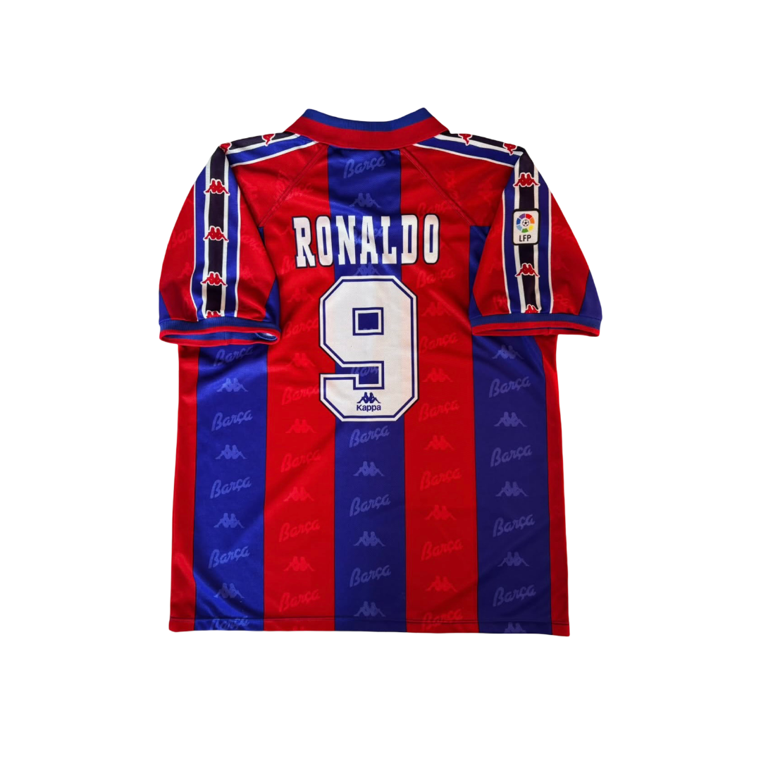 1995/97 FC Barcelona Home Size XL Ronaldo Player Issue