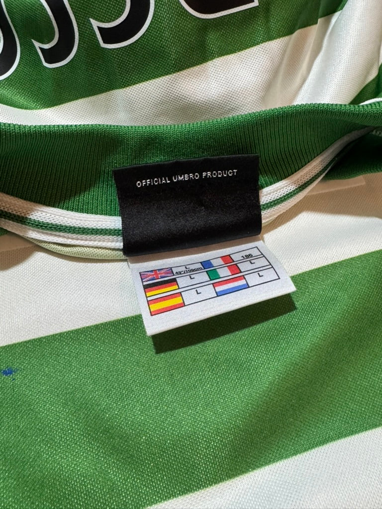 1999/01 Celtic FC Home Size L Larsson