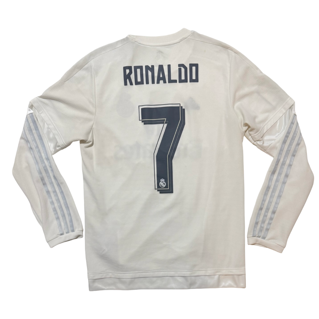 2015/16 Real Madrid Away L/S Size M Ronaldo - front view