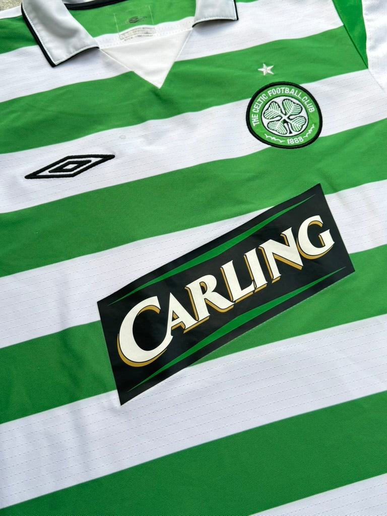 2004/05 Celtic FC Home Size S Juninho - close-up detail