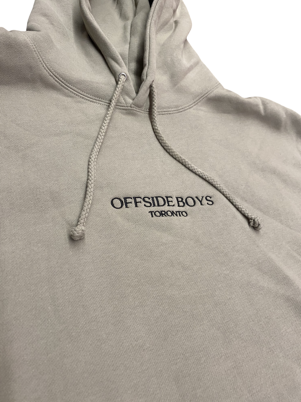 OB Embroidered Hoodie - Bone