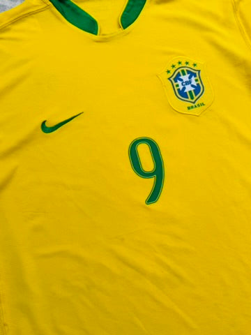 2006/07 Brazil Home Size L Ronaldo - close-up detail