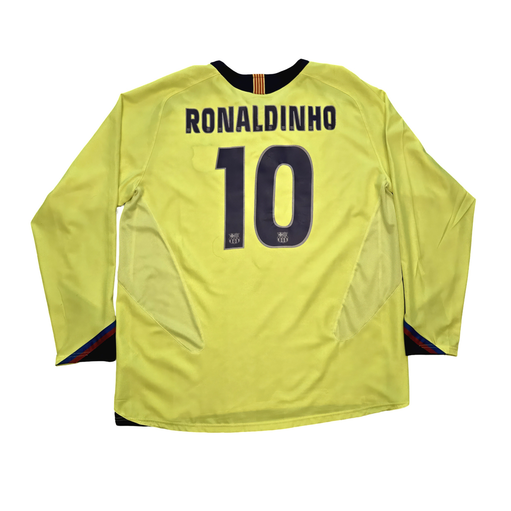 2005/06 FC Barcelona Away Size XXL Ronaldinho - front view