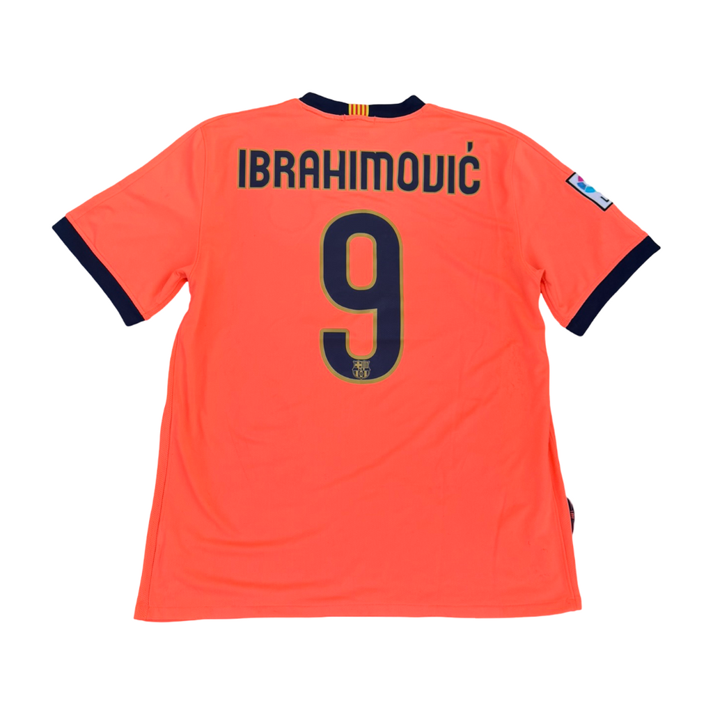 2009/10 FC Barcelona Away Size L Ibrahimovic - front view