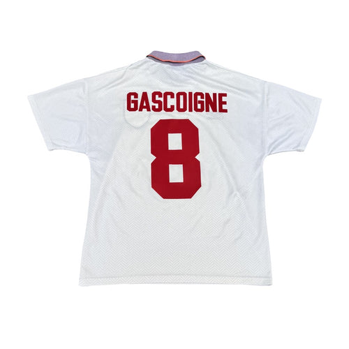 1993/94 England Home Size S Gascoigne - back view