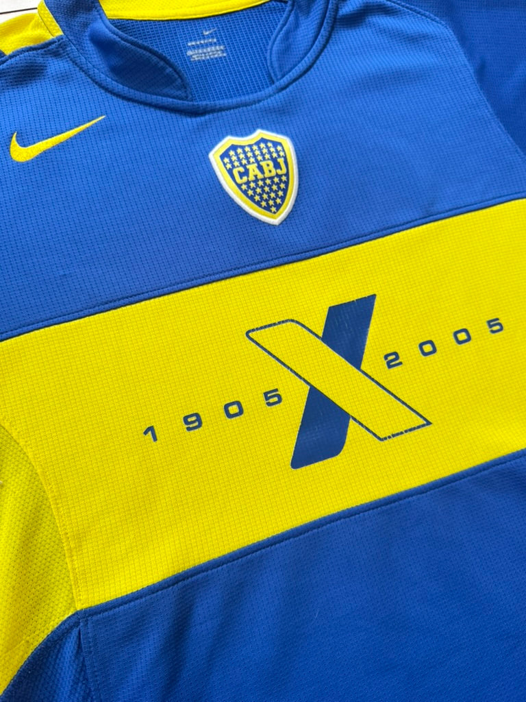 2005/06 Boca Juniors Home Size M - close-up detail