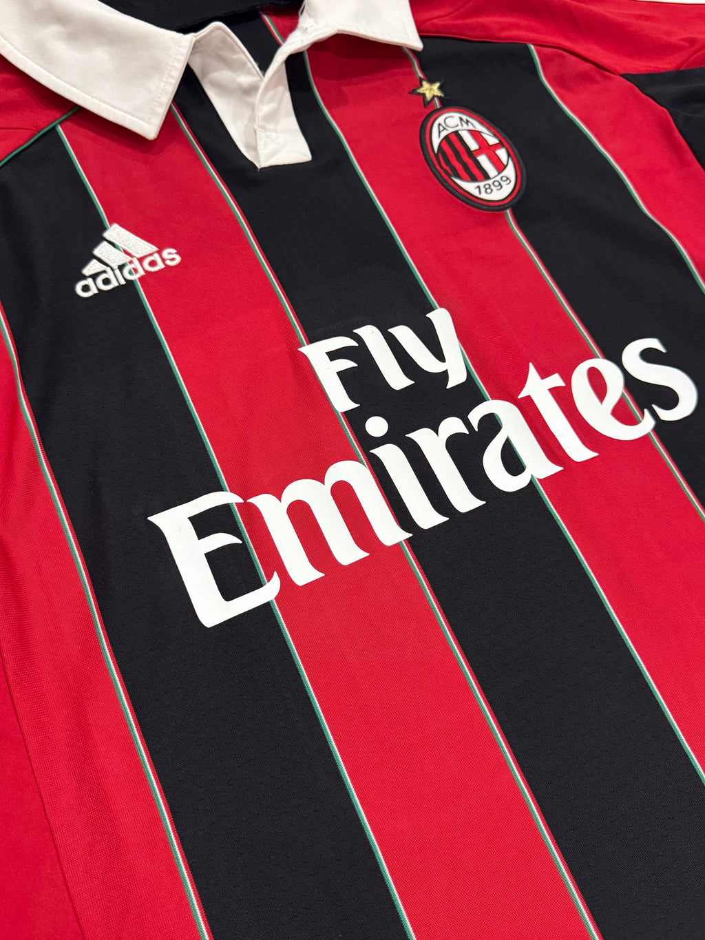 2012/13 AC Milan Home Size L Seedorf - close-up detail