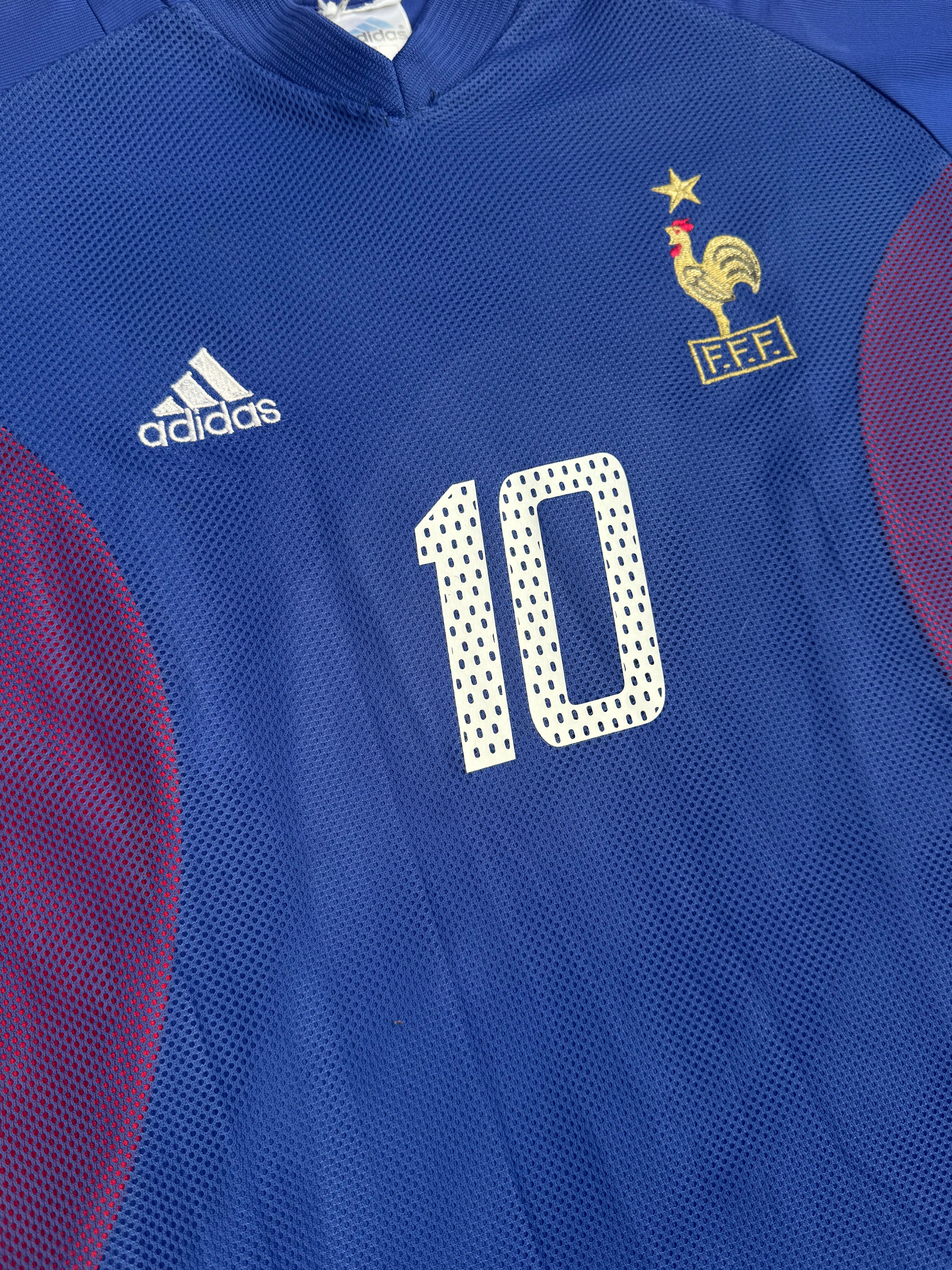 2002/04 France Home Size M Zidane