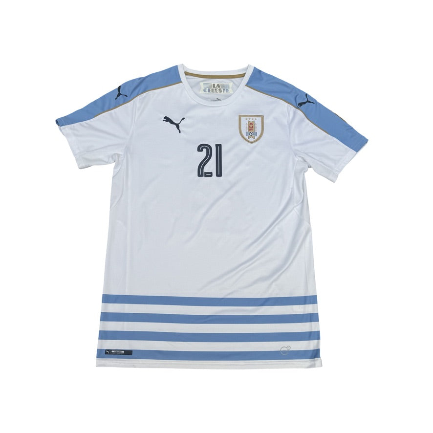 2016/17 Uruguay Away Size M Cavani - back view