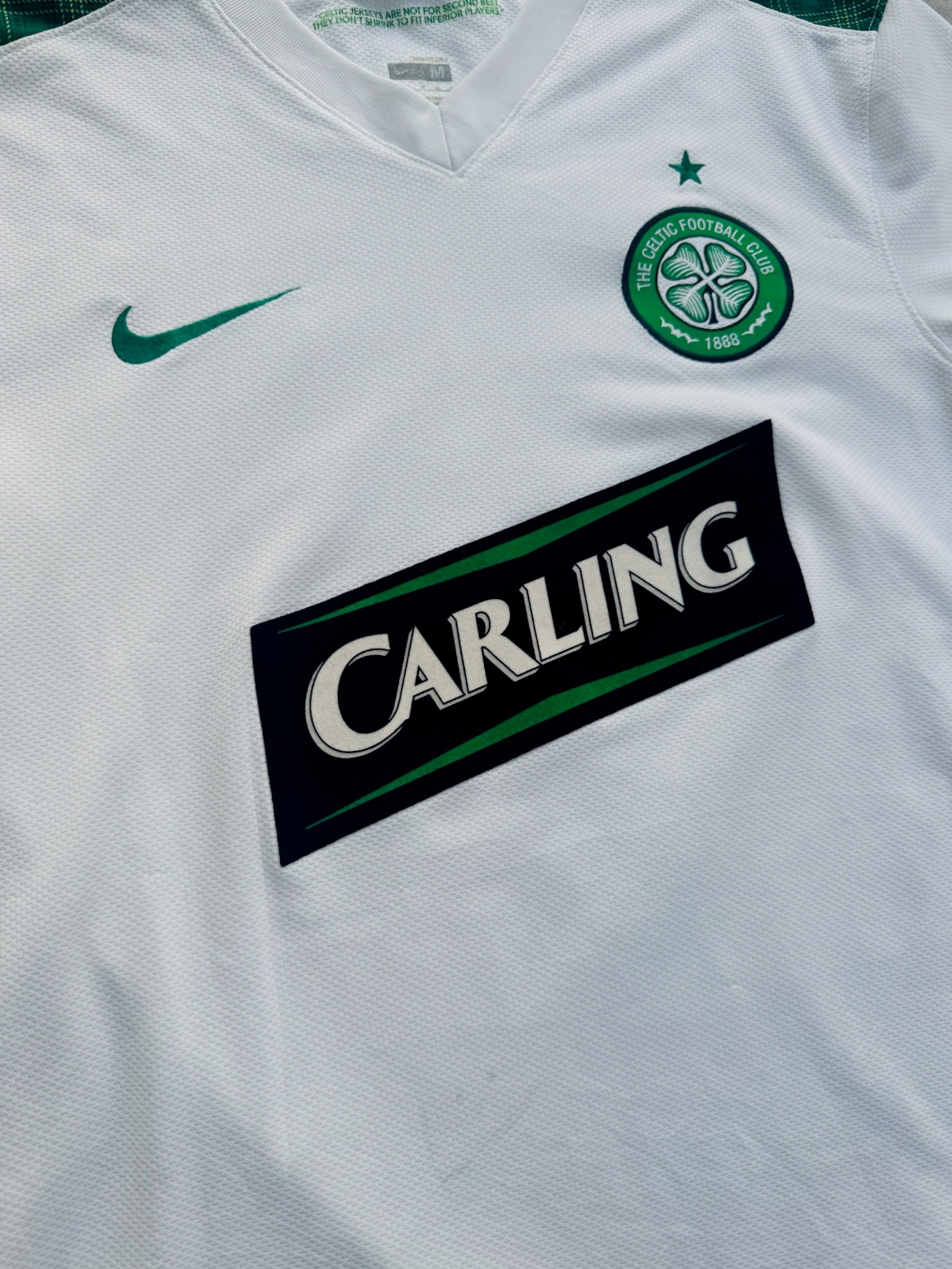 2009/10 Celtic FC Third Size M Keane - close-up detail