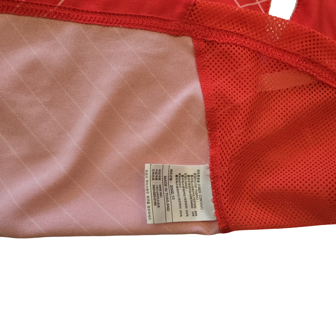 2002/03 South Korea Home Size M J S Park (Match Issued) - label detail