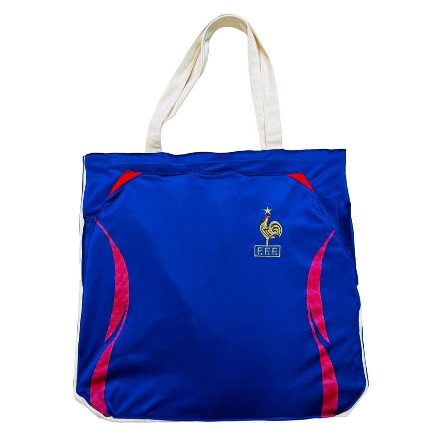 Upcycled Tote: Zizou - back view