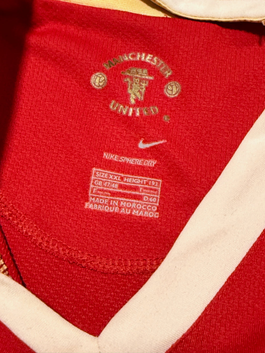 2006/07 Manchester United Home Size XXL