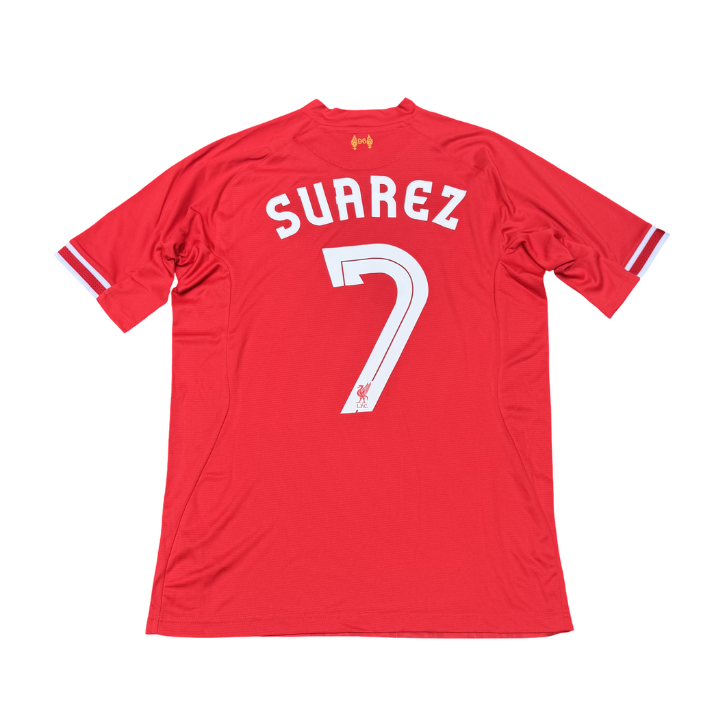 2013/14 Liverpool FC Home Size L Suarez BNWT - front view