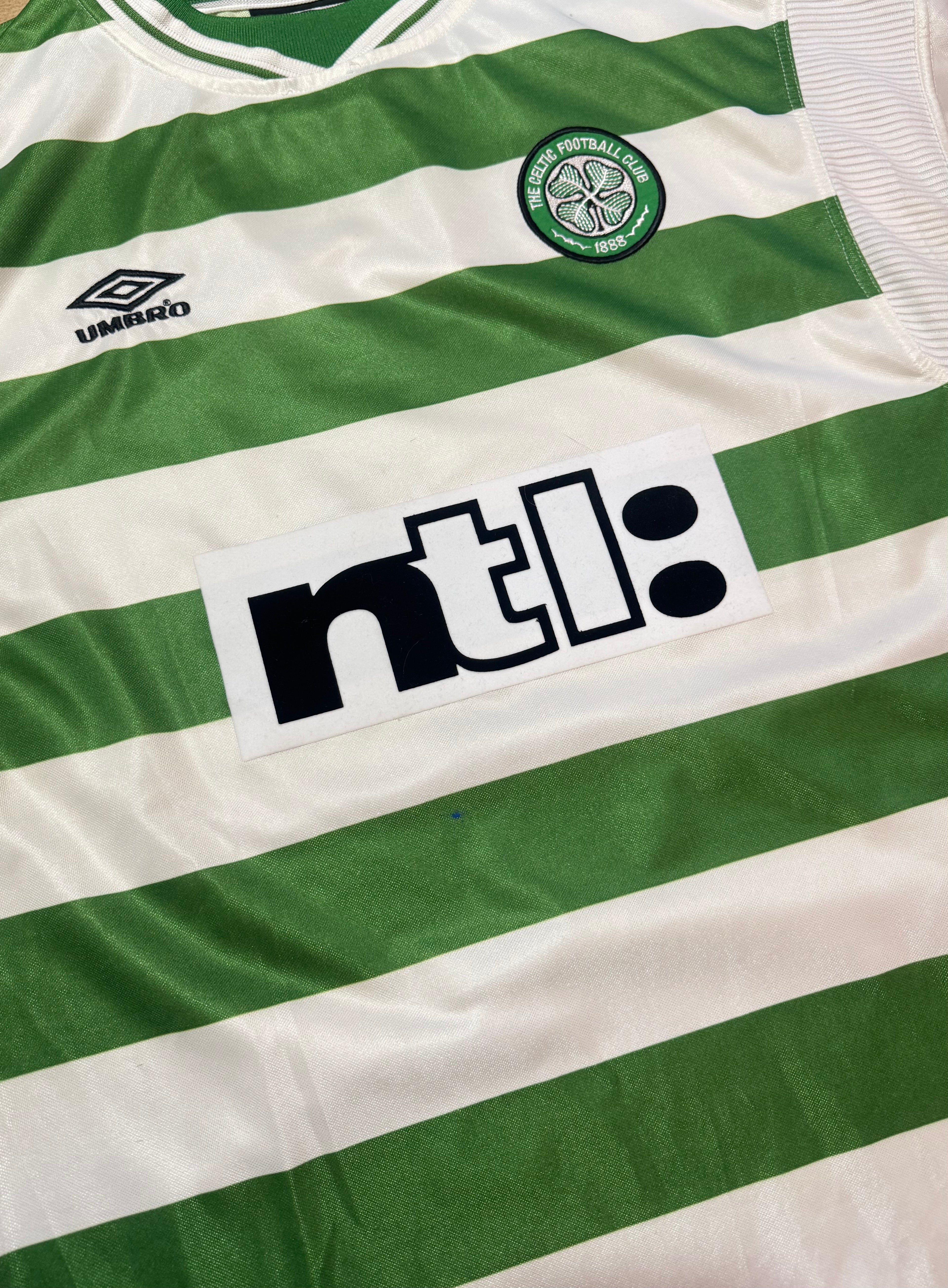 1999/01 Celtic FC Home Size L Larsson