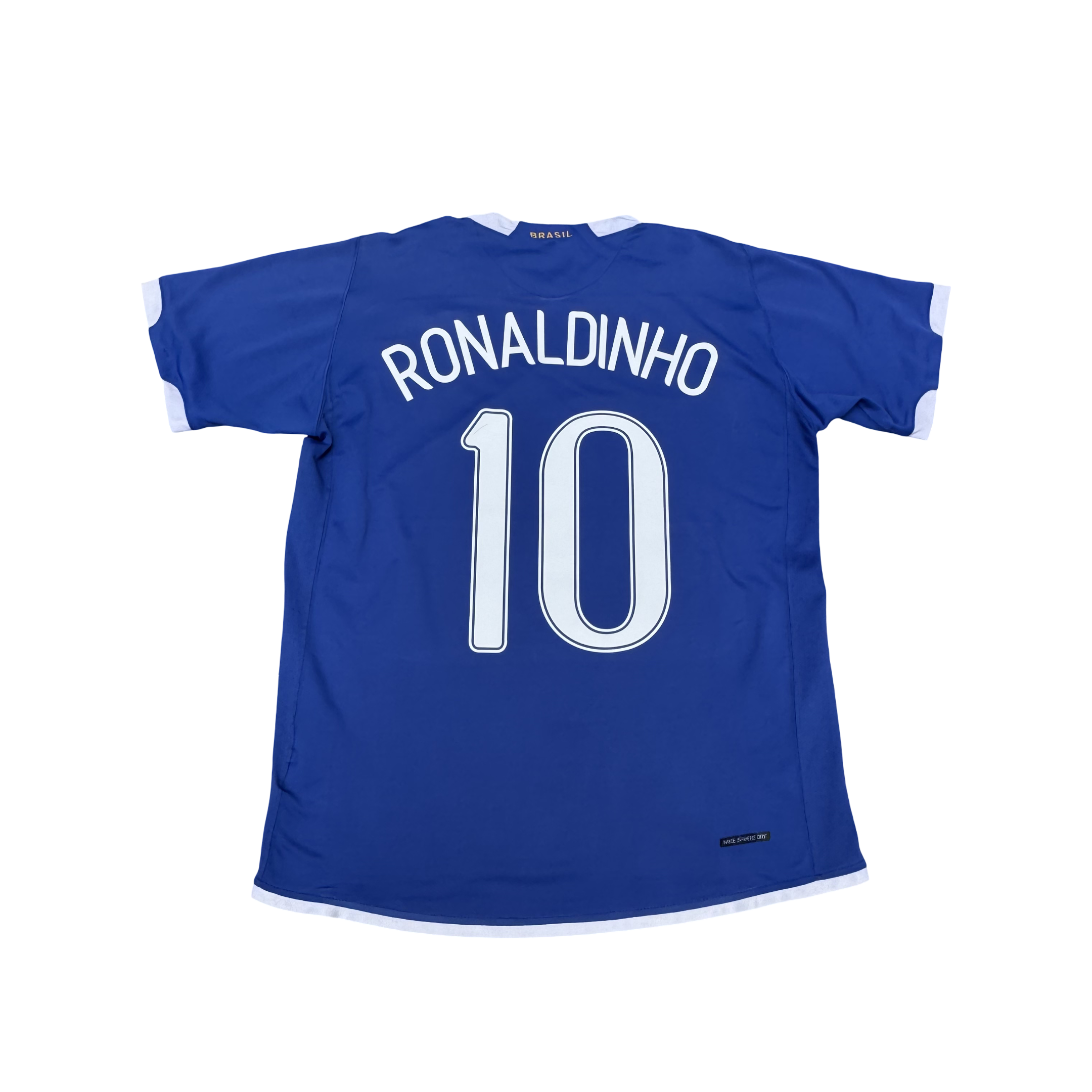 2006/08 Brazil Away Size M Ronaldinho - front view