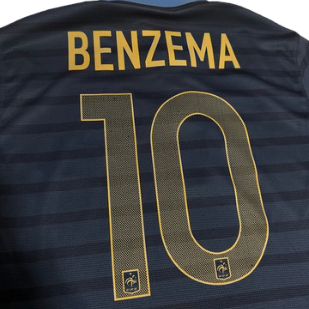 2012/14 France Home Size L Benzema - label detail
