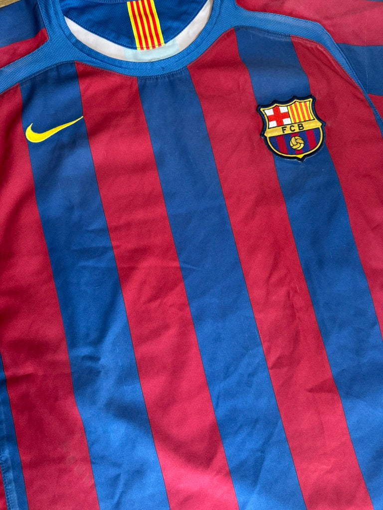 2005/06 FC Barcelona Home Size L Ronaldinho