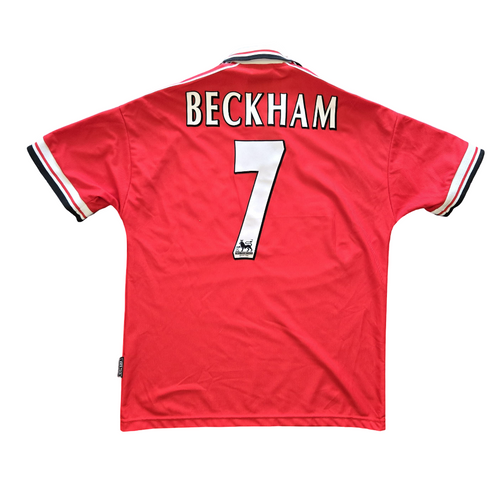 1998/00 Manchester United Home Size L Beckham - front view