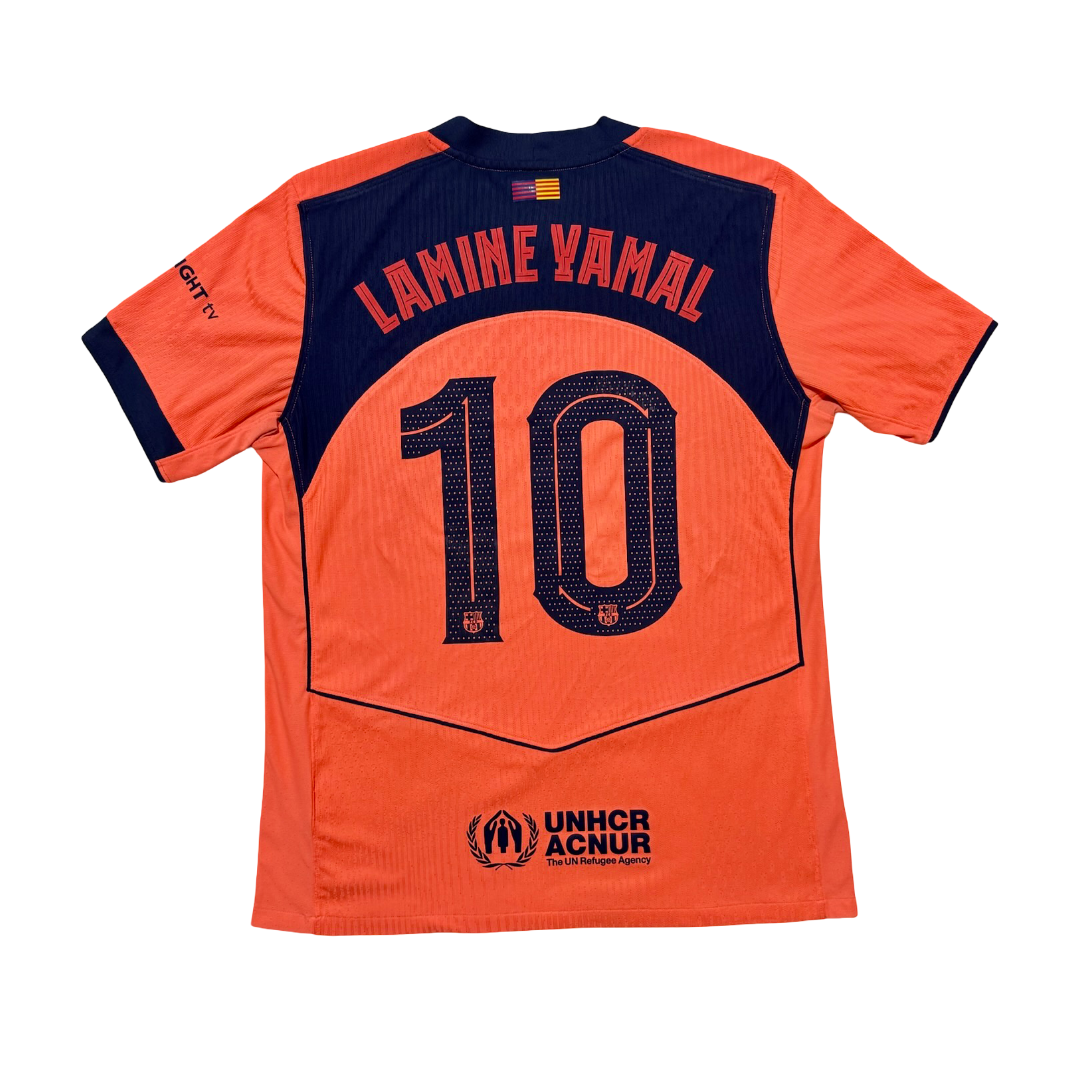 2025/26 FC Barcelona Third Size L Lamine Yamal (Player Issue) - front view