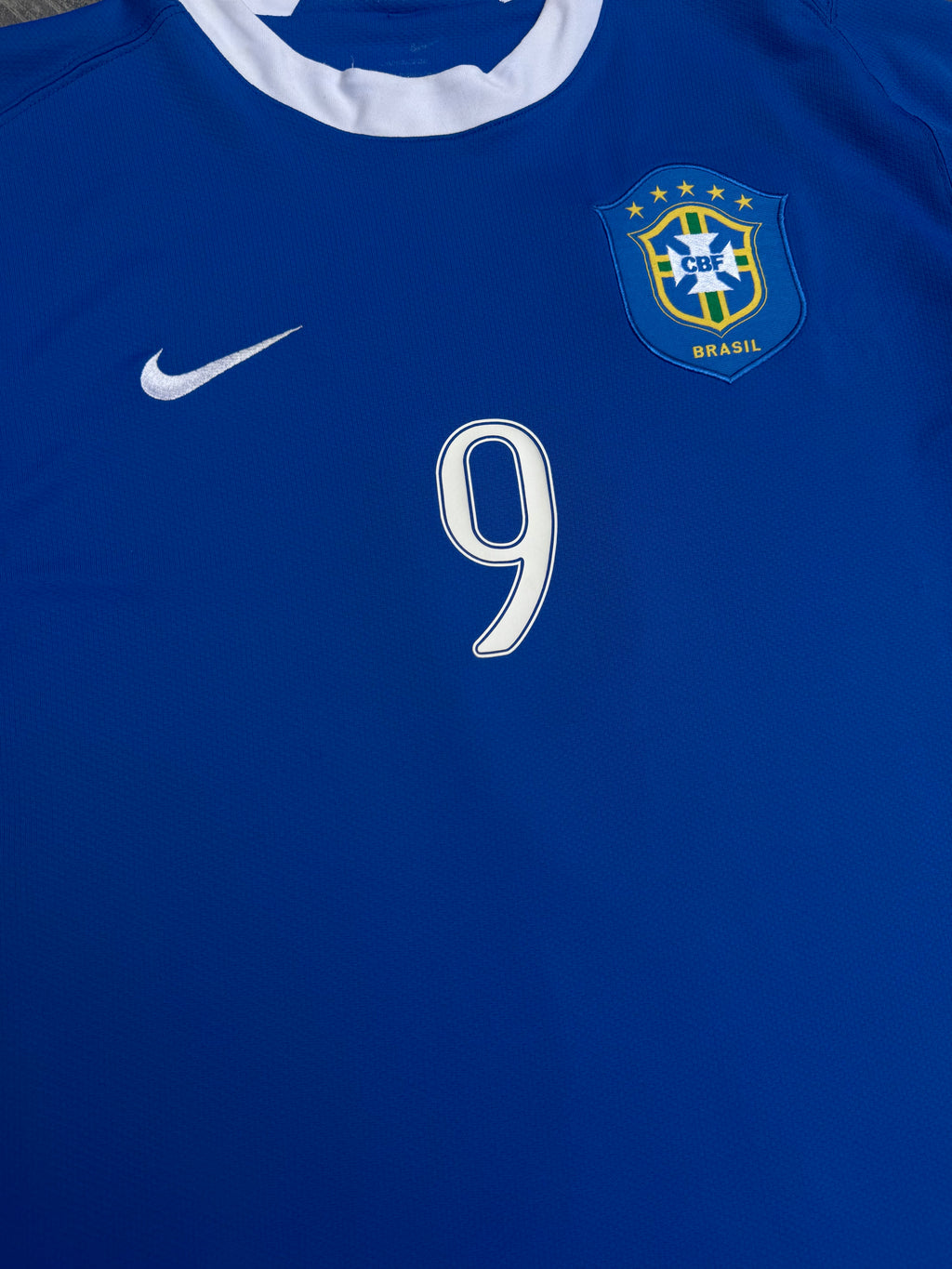 2006/07 Brazil Away Size S Ronaldo - close-up detail