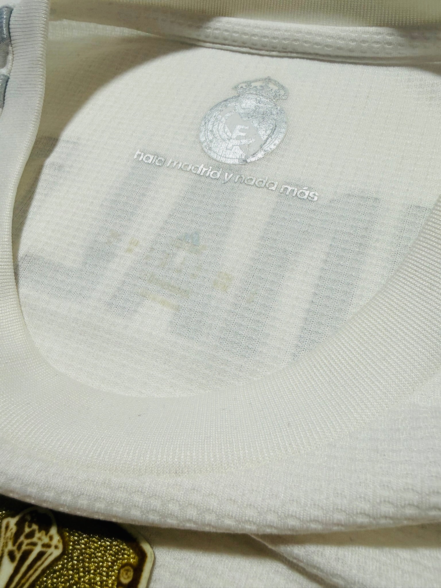 2015/16 Real Madrid Away L/S Size M Ronaldo - label detail