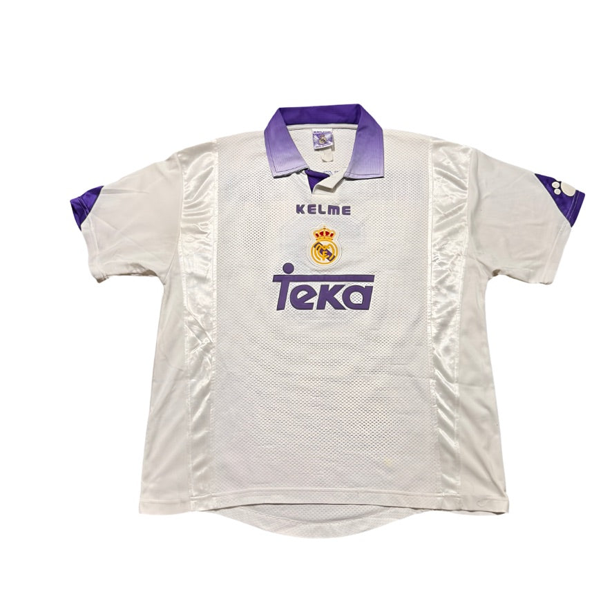 1997/98 Real Madrid Home Size L R. Carlos - back view