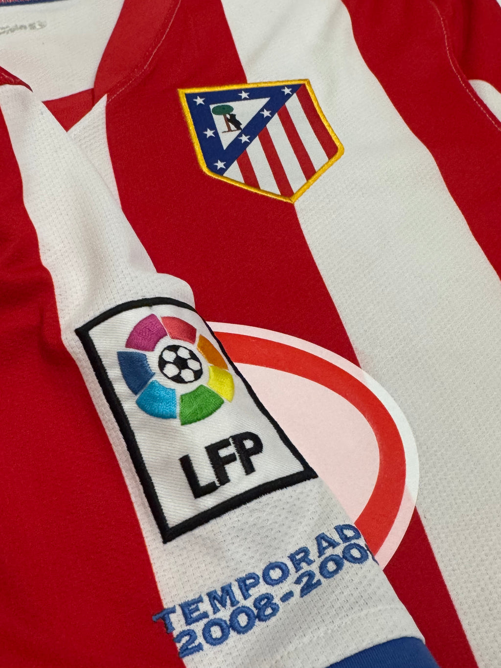 2008/09 Atletico Madrid Home Size L Aguero