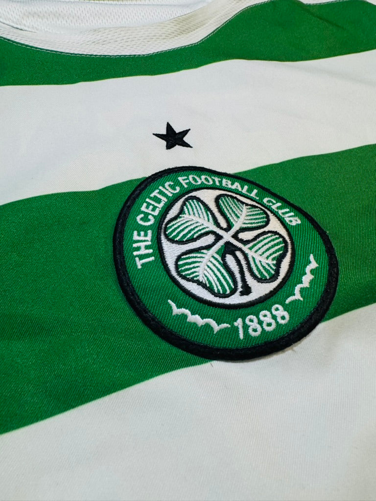 2005/06 Celtic FC Home Size L Keane - label detail