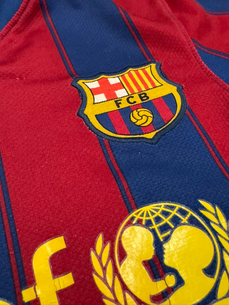 2009/10 FC Barcelona Home Size Youth M - label detail