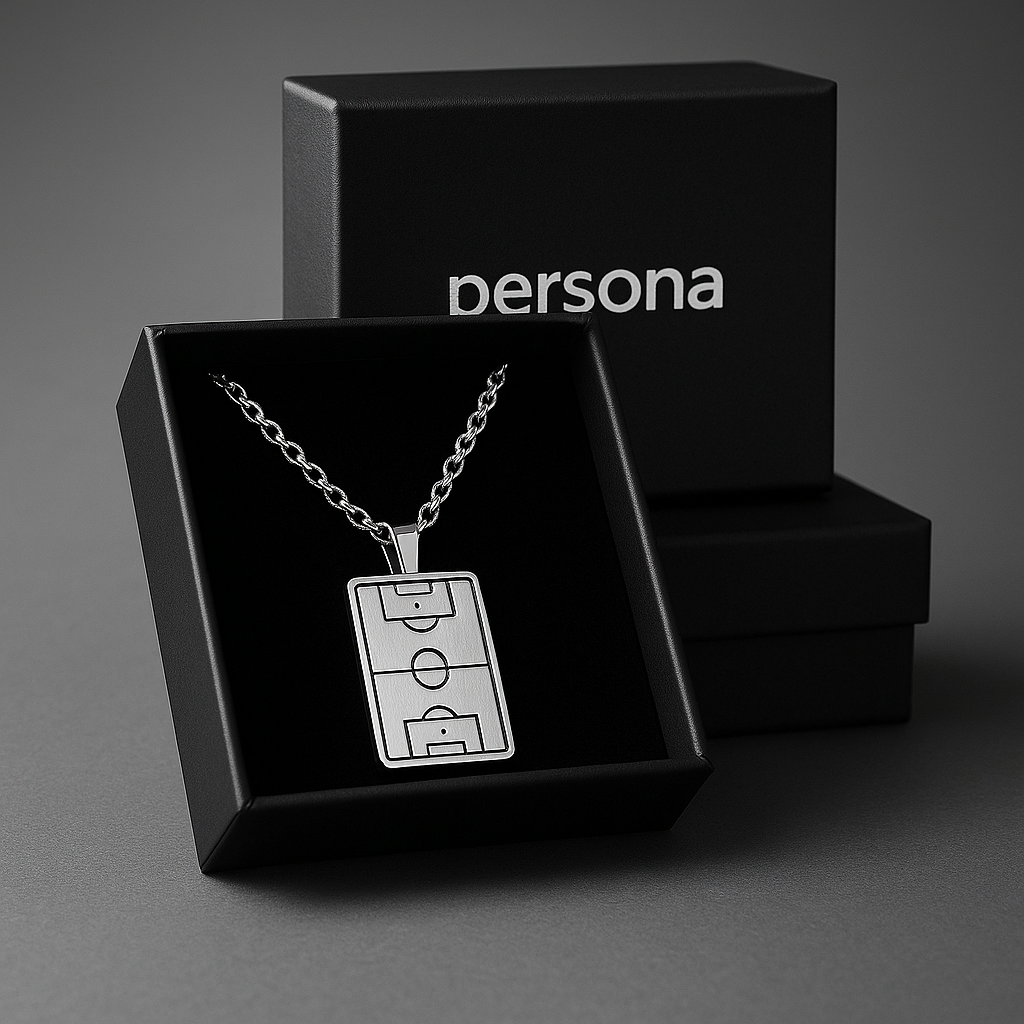 Footy Field Necklace – Silver