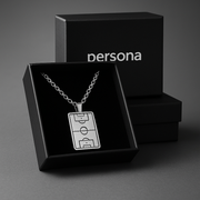 Footy Field Necklace – Silver