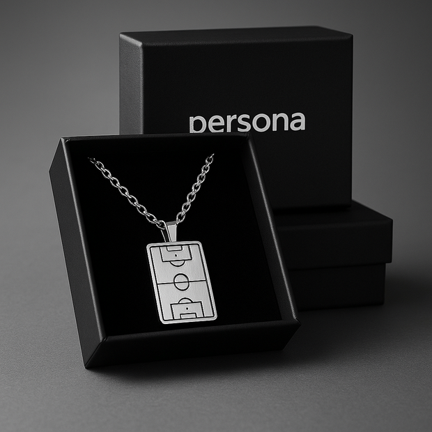 Footy Field Necklace – Silver